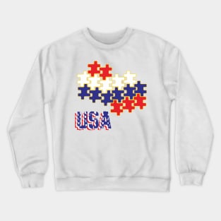 Map Of The United States Of America Crewneck Sweatshirt